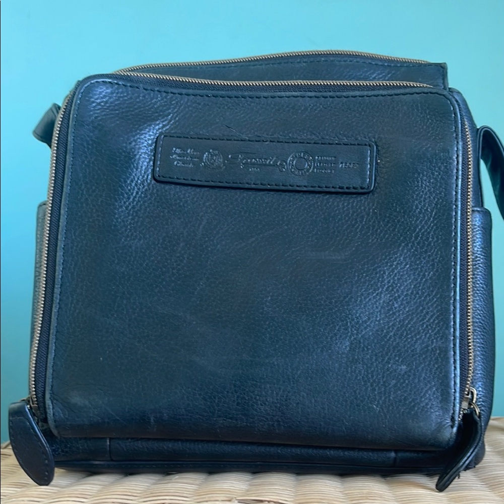 Fossil Black Leather Crossbody Bag